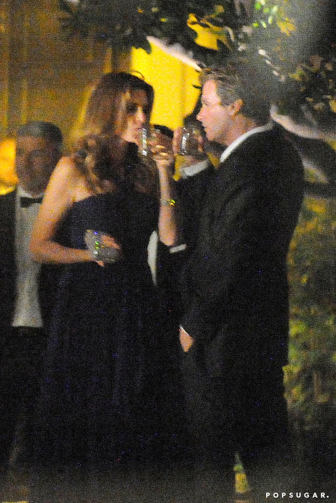 Cindy Crawford and Rande Gerber drank cocktails.
