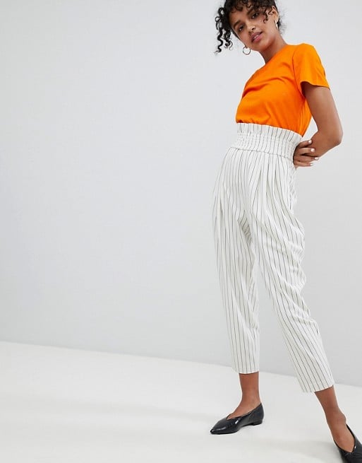 Monki High Waist Stripe Pants