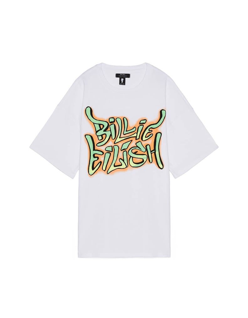 Billie Eilish x Bershka Graffiti Print T-Shirt