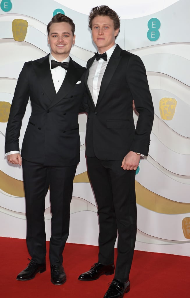 Dean-Charles Chapman and George MacKay at the 2020 BAFTAs in London