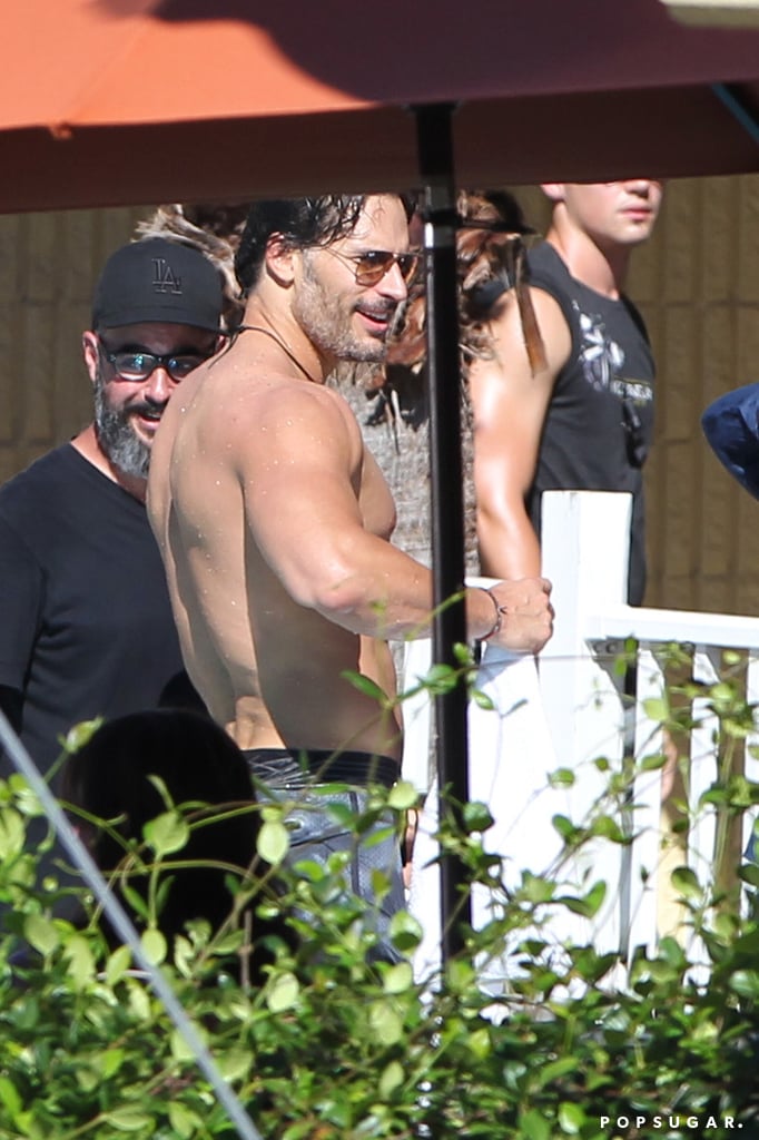 And here's Joe Manganiello! The actor, reprising his role as Big Dick Richie, gave us the shirtless shot we were hoping for.