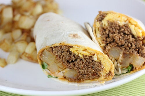 Chorizo and Egg Burritos