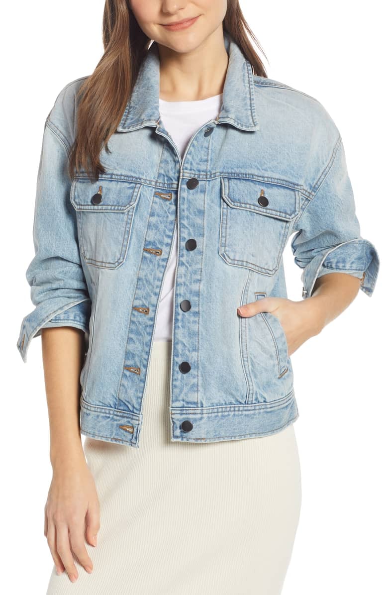 Something navy patch pocket coat cheap