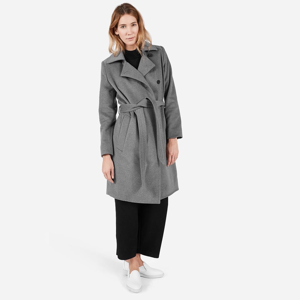 Wool Trench, Grey ($250)