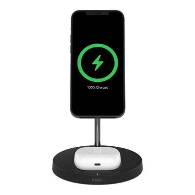 Belkin BoostCharge Pro 2 in 1 Magnetic Wireless Charger with MagSafe