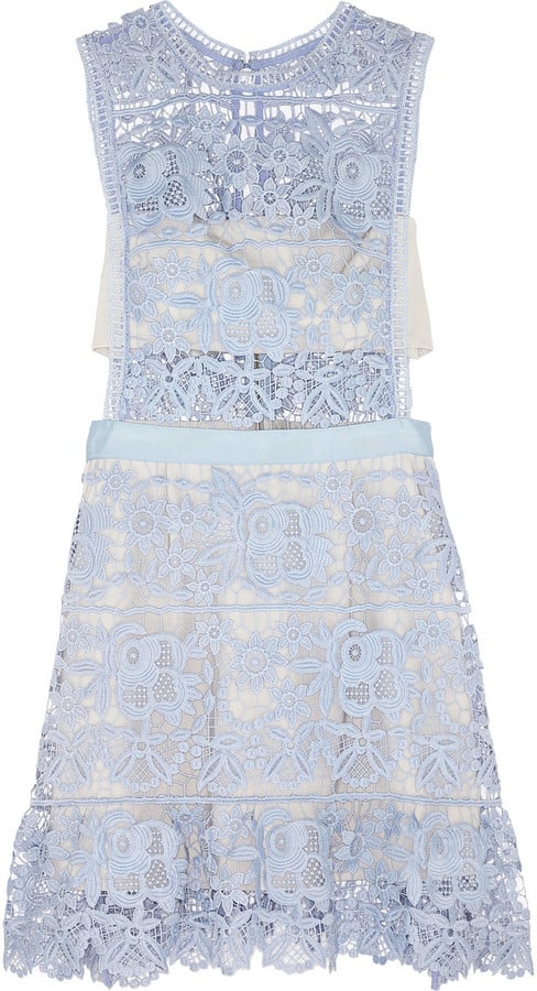Self-Portrait Guipure Lace Mini Dress ($410)