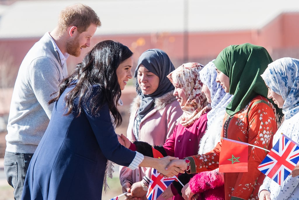 Prince Harry Meghan Markle Visit School on Morocco Tour 2019