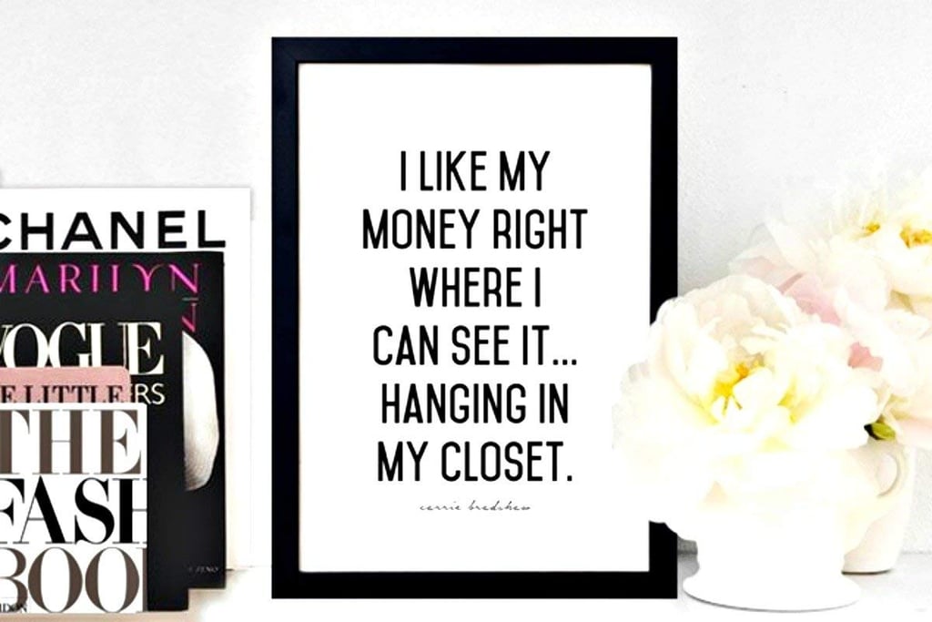 Poster Carrie Bradshaw Quote