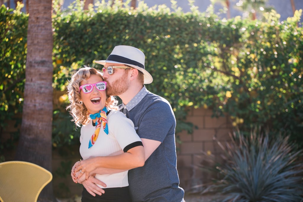 Retro Palm Springs Engagement Photos