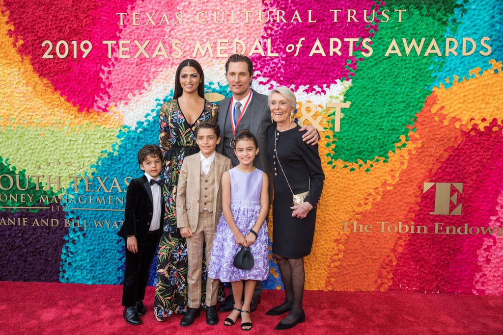 Matthew McConaughey and His Family at Texas Medal of Art