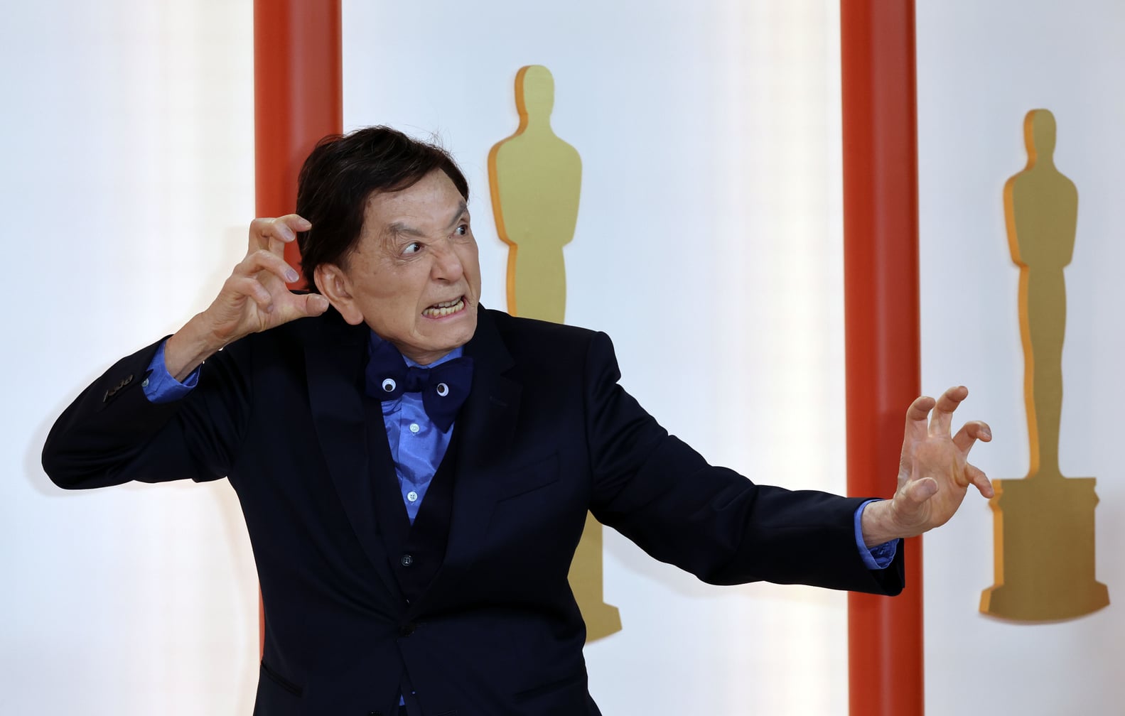 James Hong's Fun Poses on the 2023 Oscars Red Carpet | PS Celebrity