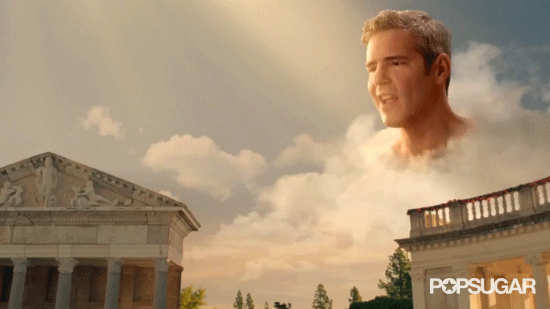 Weird: Andy Cohen Hanging Out in the Clouds