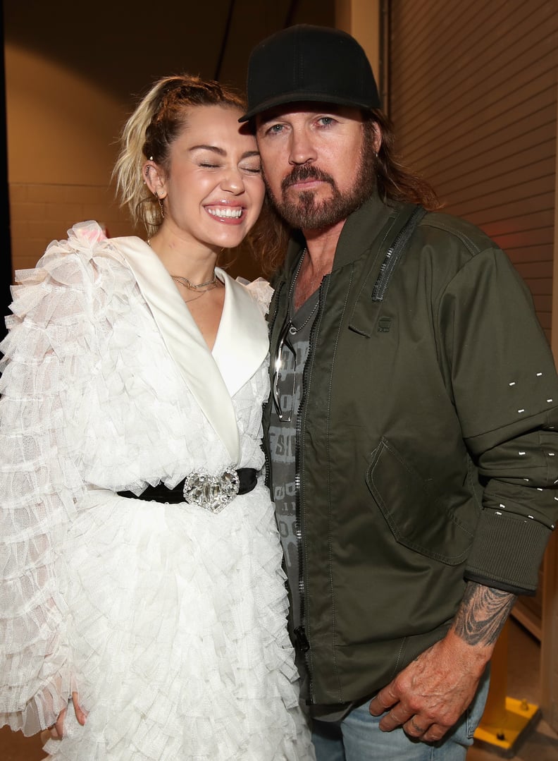 Miley and Billy Ray Cyrus