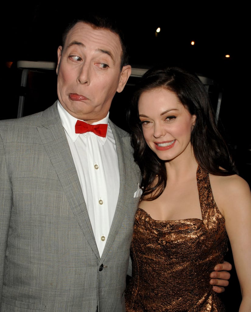 Pee-wee Herman joked around with Rose McGowan at the 2007 Guys Choice Awards.