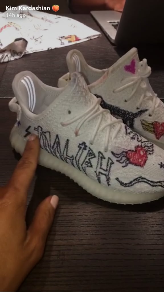 Custom Yeezys | Kim Kardashian and Kanye West Kids Line | POPSUGAR