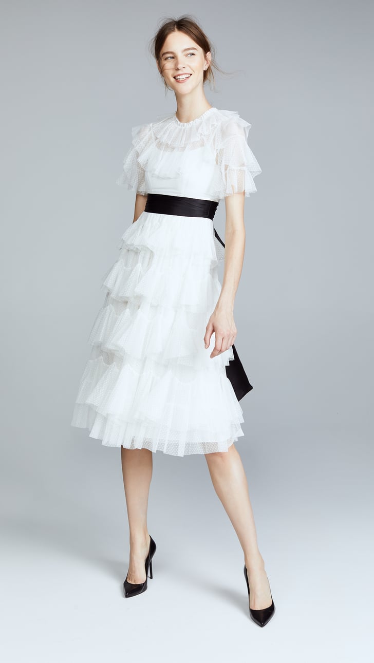Needle & thread scallop tulle midi dress clearance