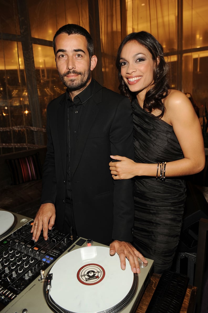 Rosario Dawson found love with Mathieu Schreyer, who goes by DJ Mr. French. They dated for three years before splitting in 2011.