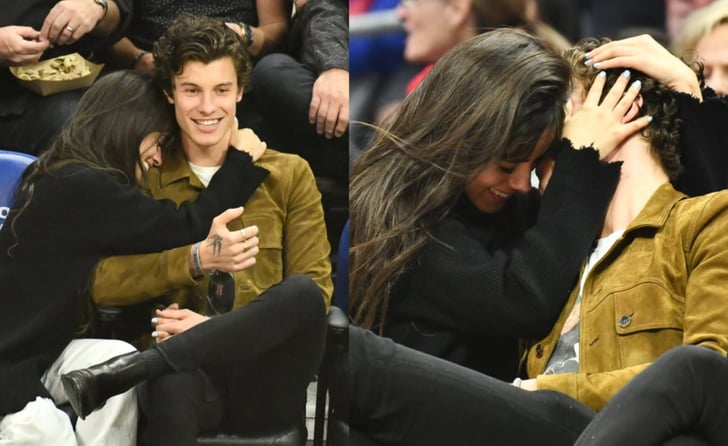 Camila Cabello And Shawn Mendes Kissing At La Clippers Game Popsugar Middle East Celebrity And Entertainment