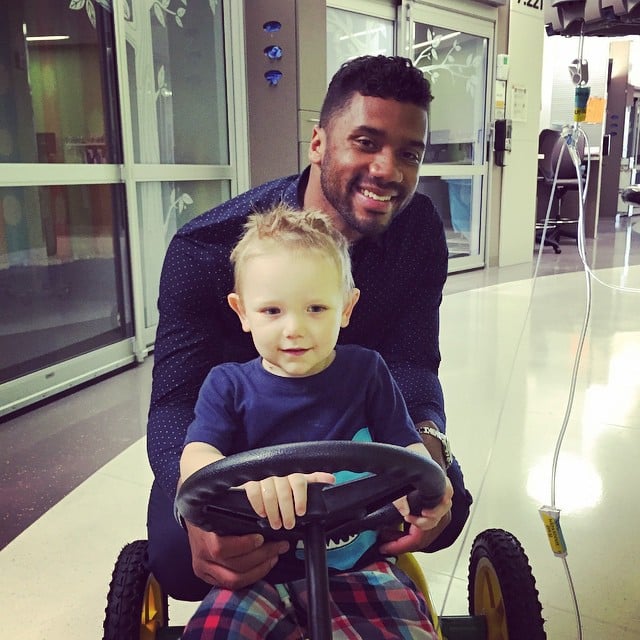 Ciara and Russell Wilson at Seattle Children's Hospital