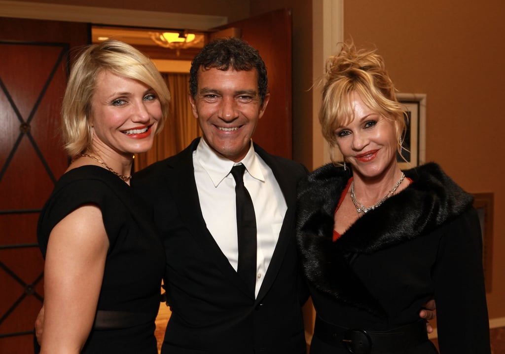 Cameron Diaz posed with Jack Black and Melanie Griffith at