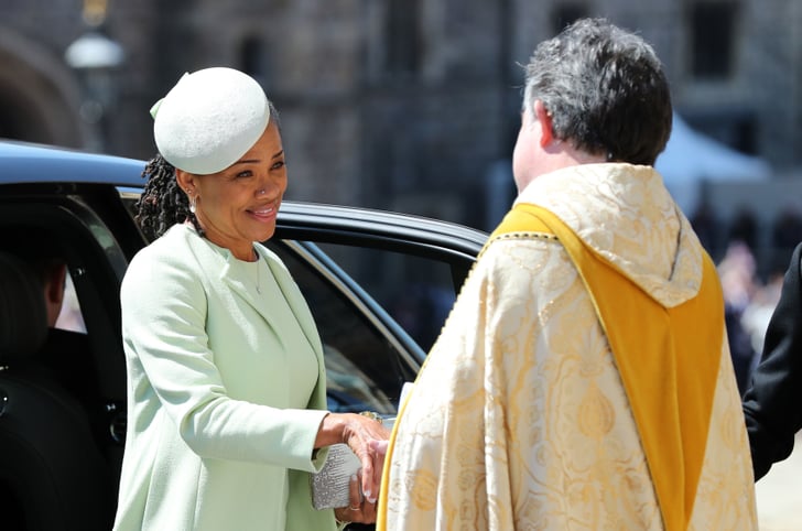 meghan markle mother wedding outfit