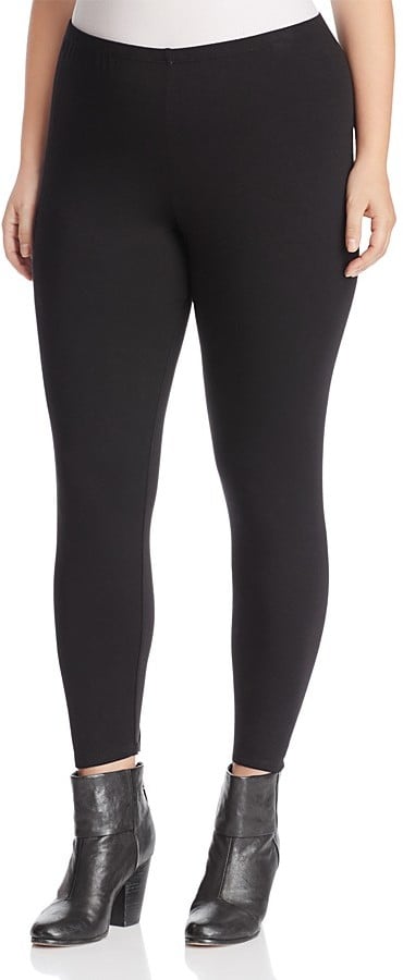 Eileen Fisher Plus Leather Front Leggings