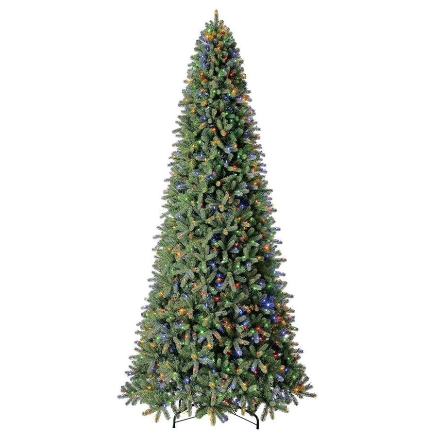 An Extra-Tall Tree: Holiday Living Douglas Fir Pre-Lit Traditional Artificial Christmas Tree