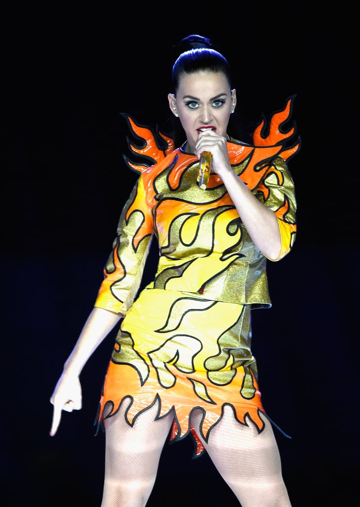 Katy Perry's Makeup at Super Bowl 2015