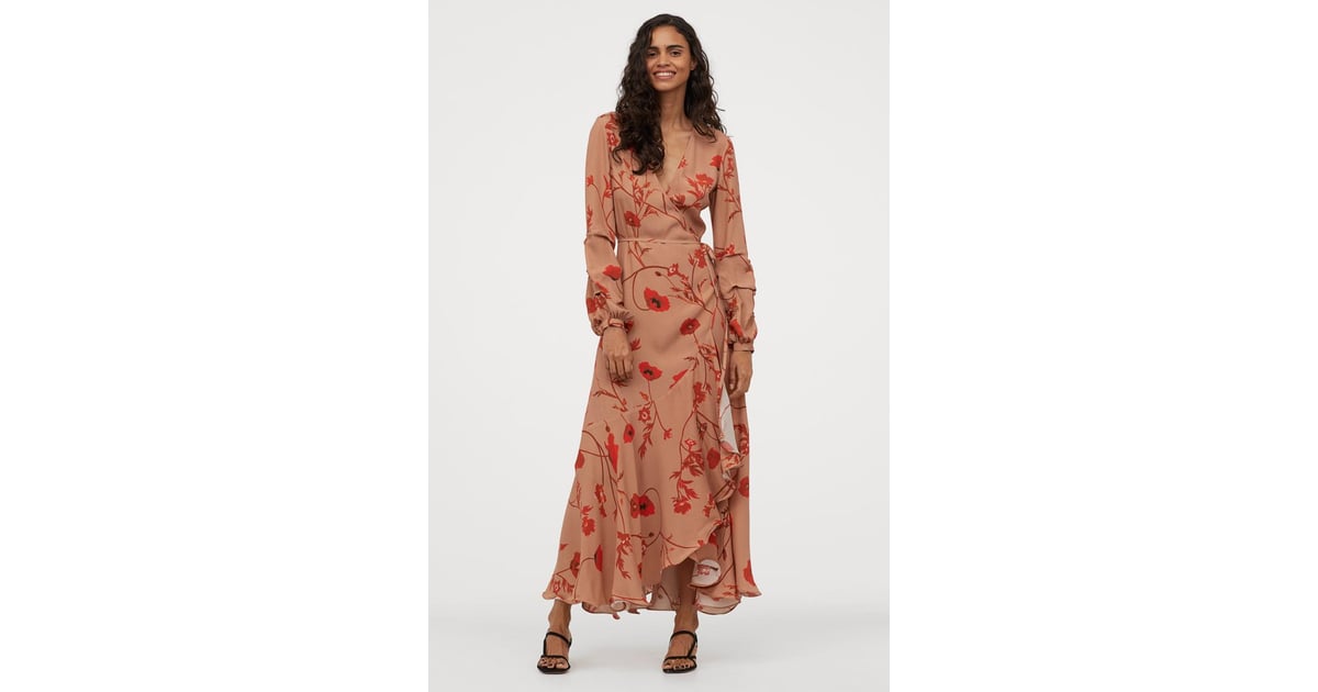Johanna Ortiz x H M Cr ped Wrap front Dress H M s Latest