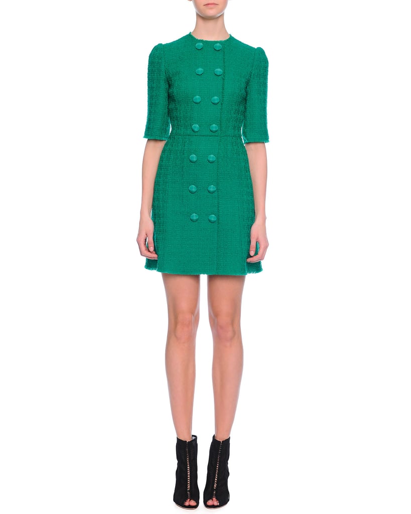 Dolce & Gabbana Tweed Double Breasted Dress ($2,295)