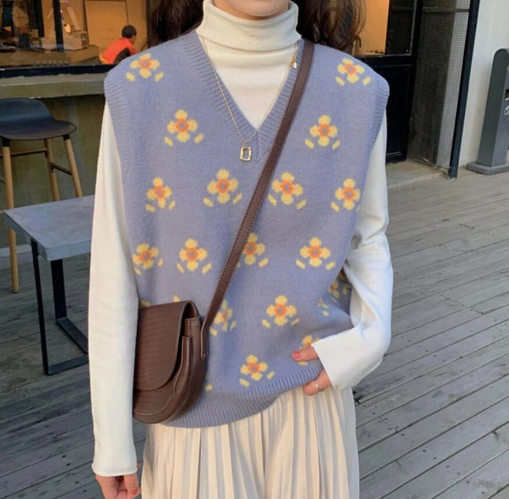 A Floral Closet Staple: Daisy Sweater Vest