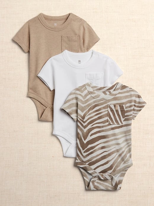 Baby Essential SUPIMA® Short-Sleeve Bodysuit (3-Pack)