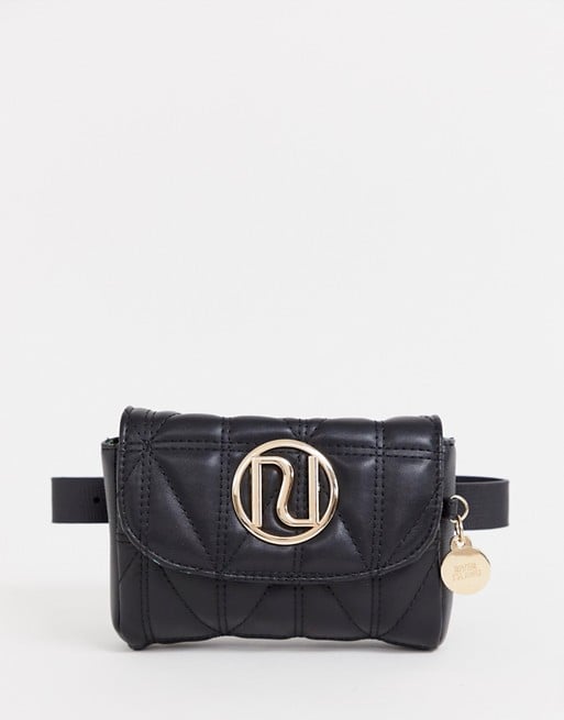 River Island Quilted Belt Bag in Black Taylor Swift s Hands Free