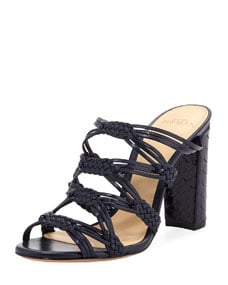 Alexandre Birman Monalissa Braided Leather Mule Sandal
