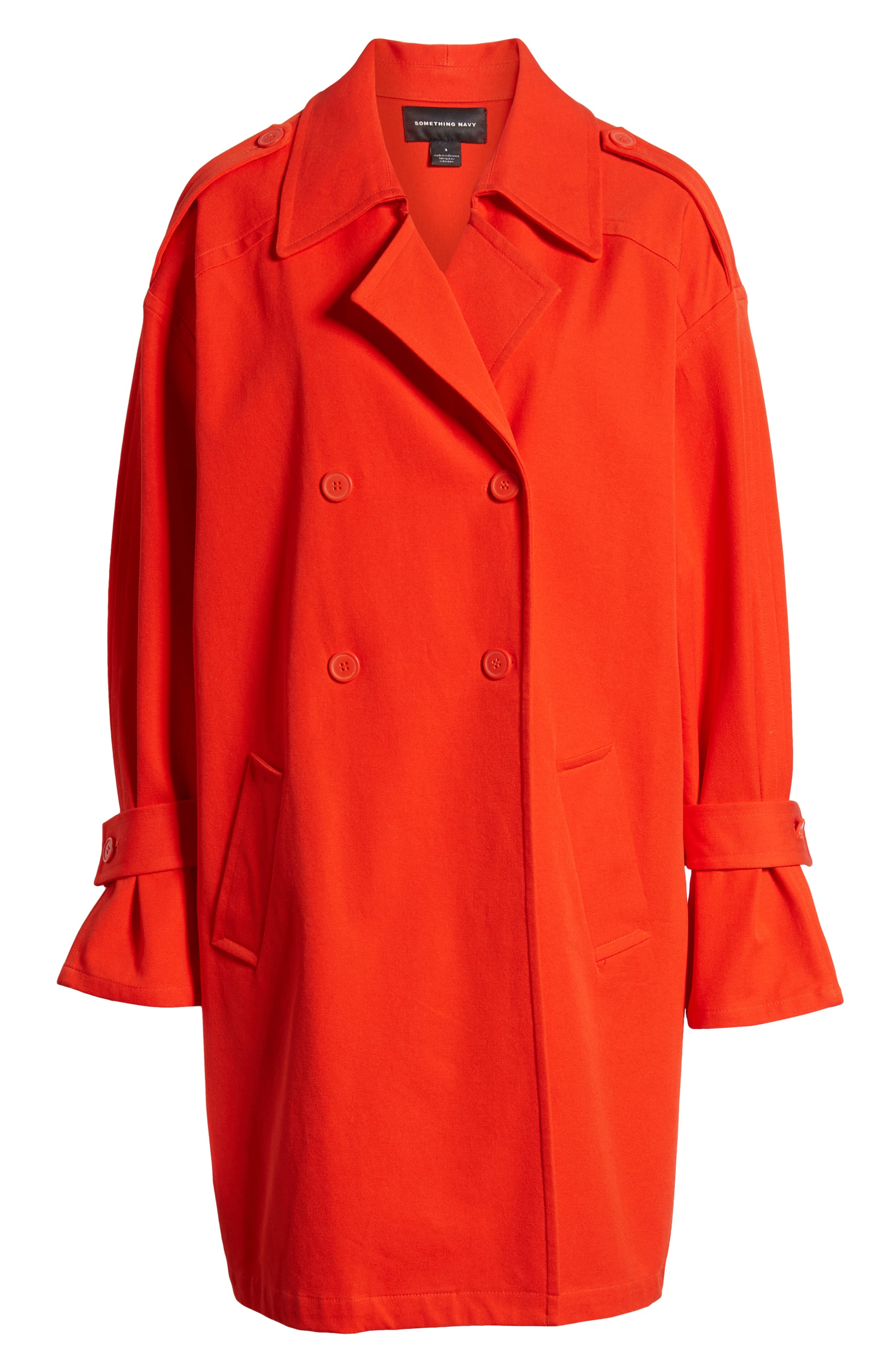 something navy trench