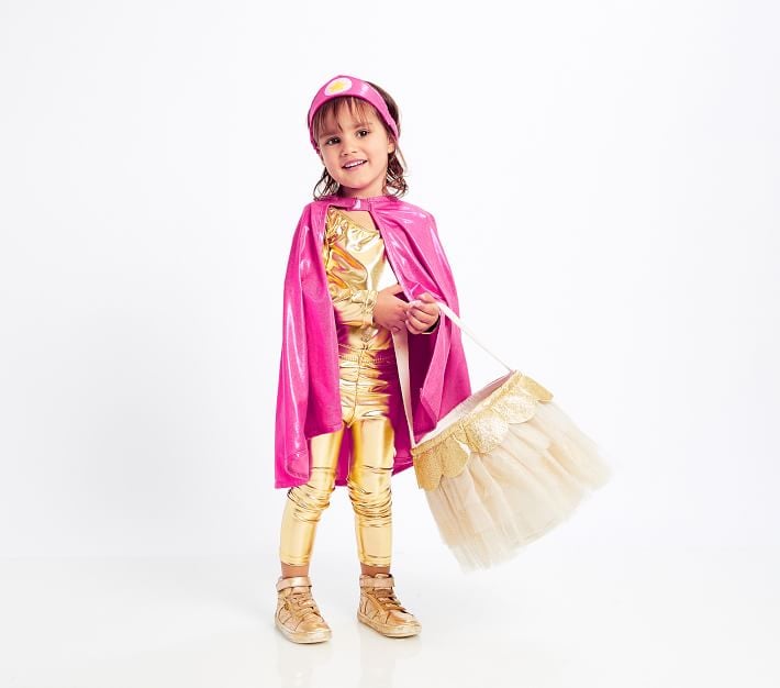 Kids Pink Superhero Cape Set