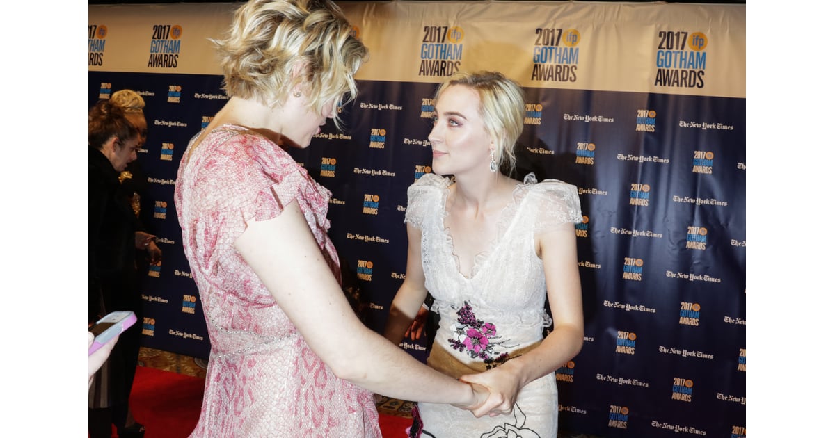 Greta and Saoirse linked arms at the Gotham Awards on Nov. | Saoirse