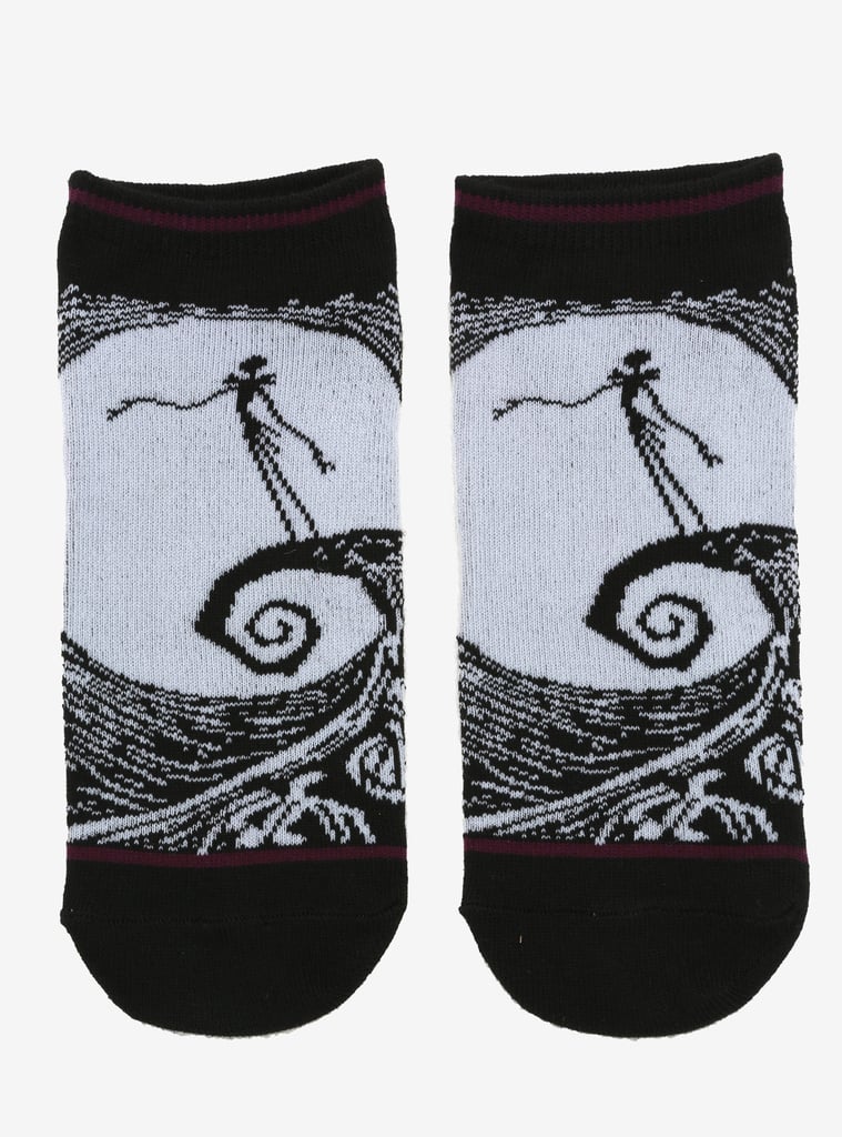 The Nightmare Before Christmas Jack Spiral Hill No-Show Socks