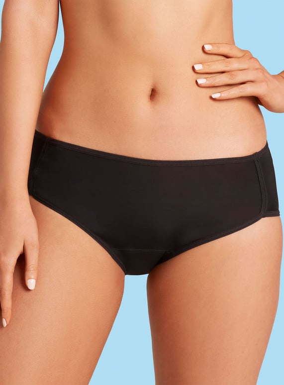 Love Luna Black Period Midi Knickers