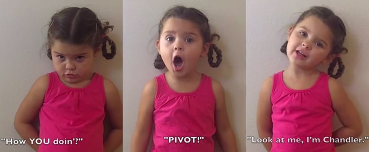 Little Girl Reciting Lines From Friends | Video
