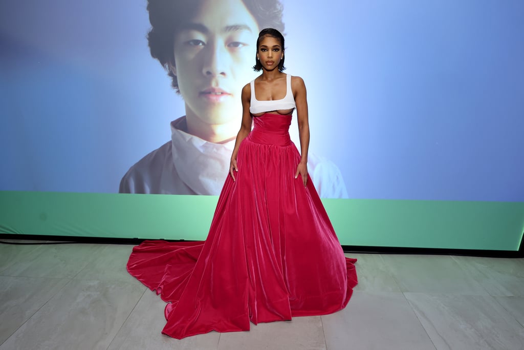 Lori Harvey in Christian Cowan at Harper's Bazaar Icons Party