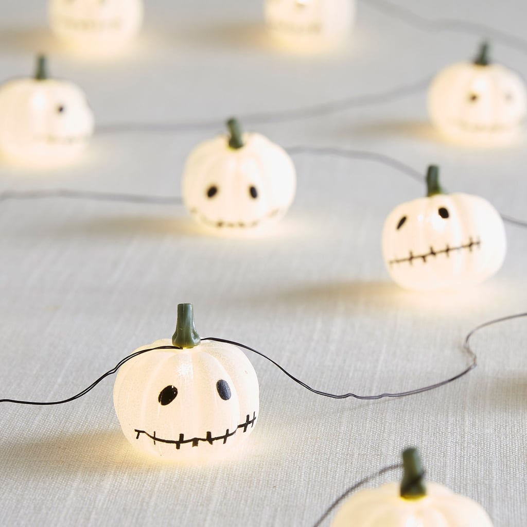 Stitched Pumpkin LED Glimmer Strings