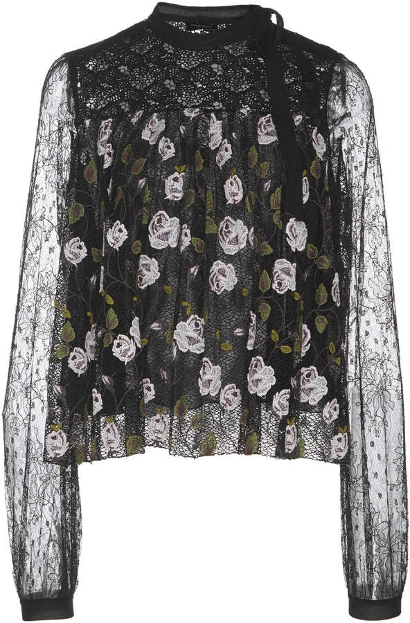 Giambattista Valli Sheer Lace Blouse