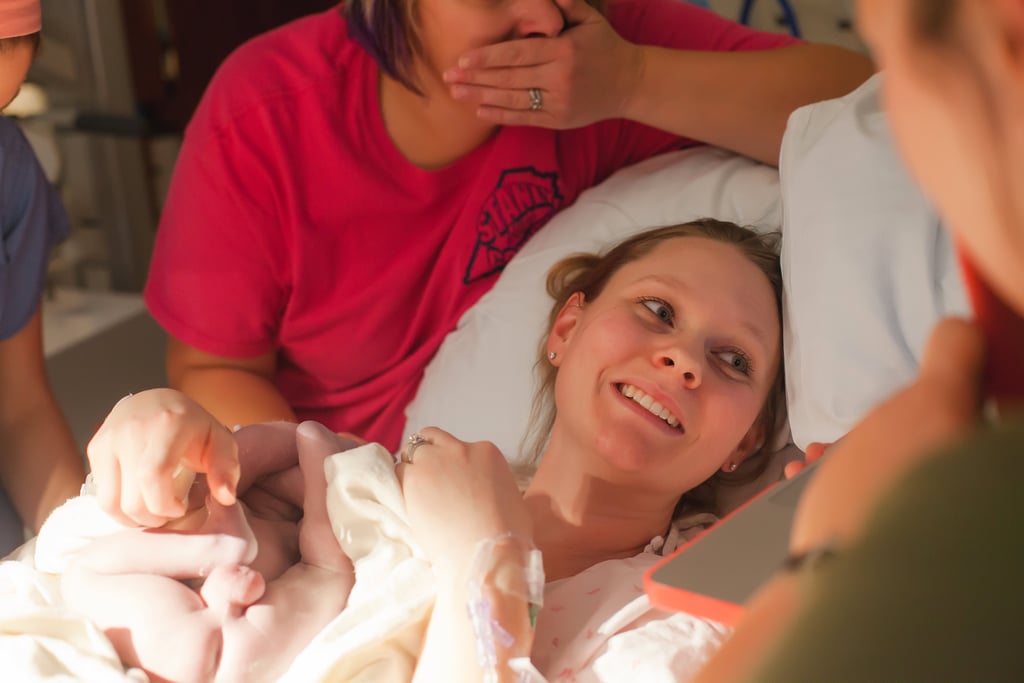 Photos of Military Birth Witnessed Over Skype
