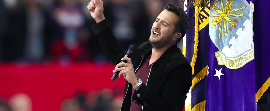 Luke Bryan Sings the National Anthem at the Super Bowl 2017
