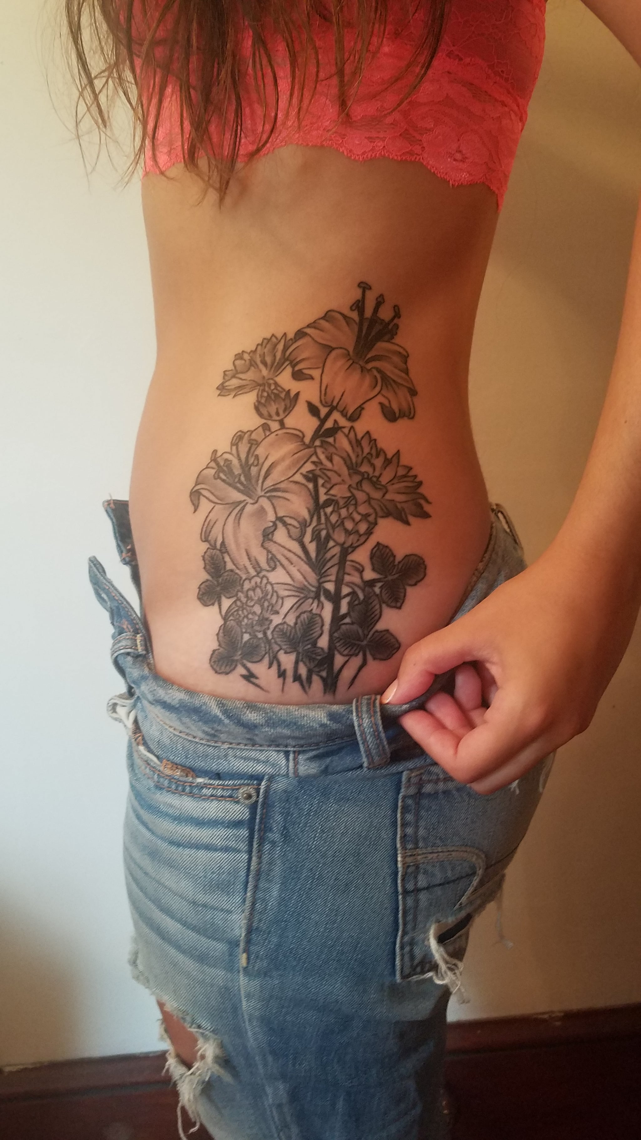 glaryyears 8 Sheets 3D Effect Flower Floral Temporary Tattoos Arm Chest Leg  Tattoo Sticker for Women Rose Chrysanthemum Designs Body Art on Back  Shoulder Waterproof Medium Size Pattern C