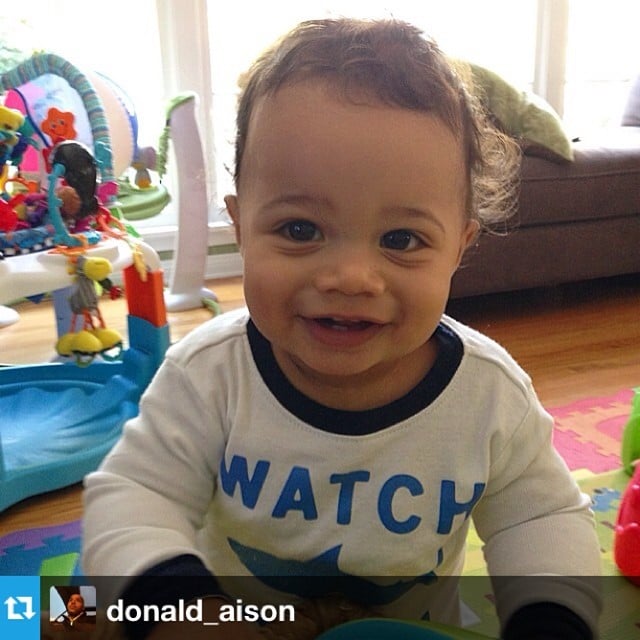 Rocco Faison was all smiles for his mom, Cacee Cobb.
Source: Instagram user caceecobb