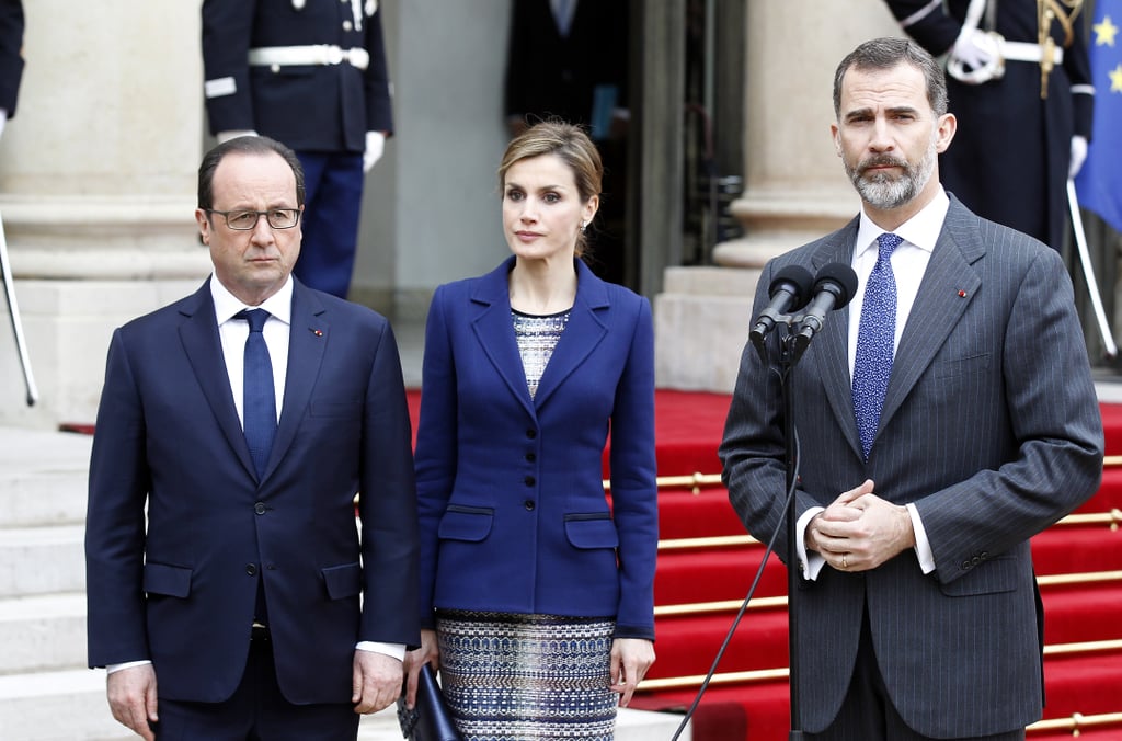 King Felipe VI and Queen Letizia in France March 2015