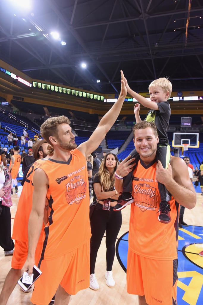 Nick Viall and Colton Underwood at Charity Basketball Game