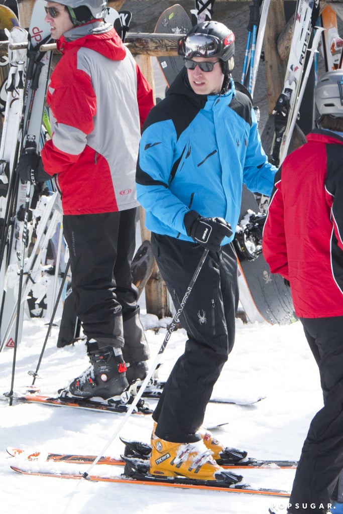Prince William on Ski Trip in Switzerland March 2017